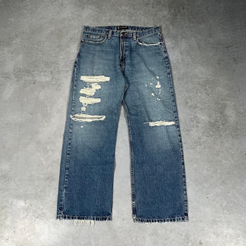 Polo Jeans Co RL Distressed Jeans Men's 34x30 Woodrow Baggy Vintage Ralph Lauren